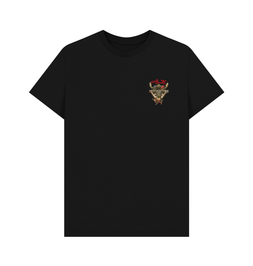 Black Printed T-shirt Front